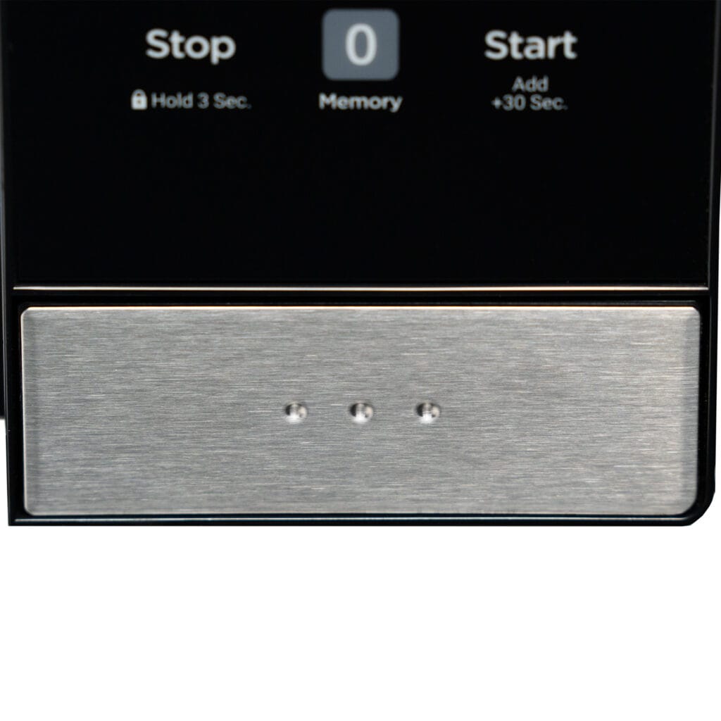 Danby DBMW0925BBS 0.9 cu. ft. Compact Countertop Microwave Oven - Black Stainless Steel - Perfect for Dorms, Offices & Small Kitchens