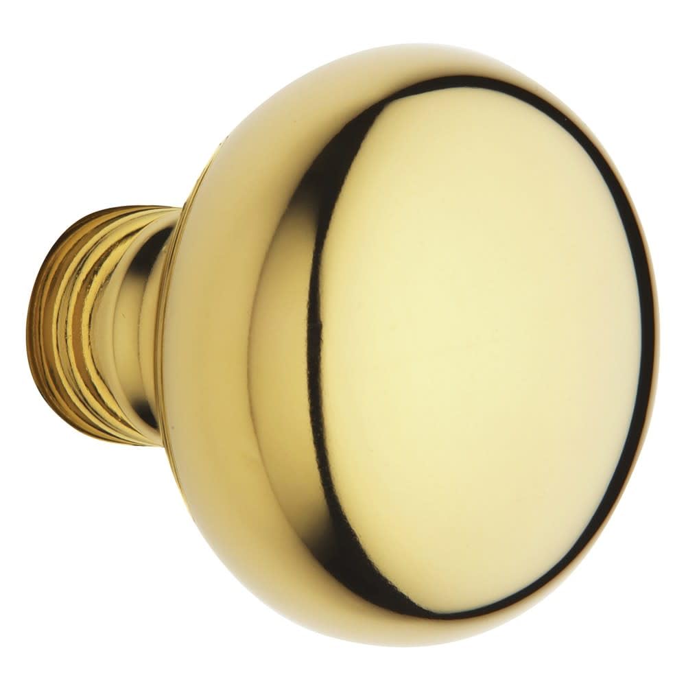 Baldwin Hardware 5000.031.MR Classic Knob Indoor Door Handle - Vintage Style Brass Door Knob for Bedroom, Bathroom & Interior Doors - Durable & Elegant Home Hardware Solution