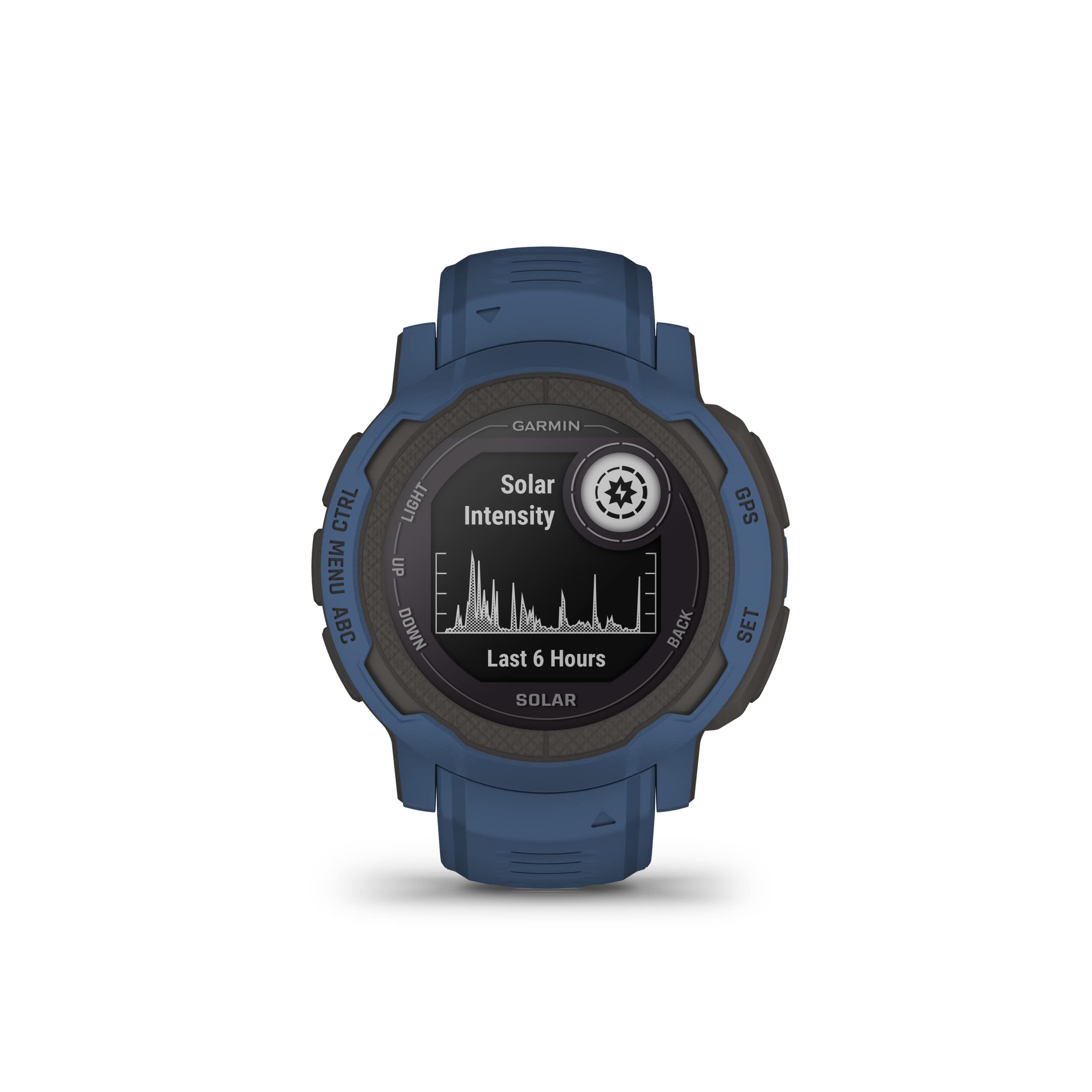 Garmin Instinct 2 Solar GPS Outdoor Sports Watch with Solar Charging, Multi-GNSS Support & Trackback Routing - Tidal Blue (Renewed) - Perfect for Hiking, Running, Camping & Outdoor Adventures