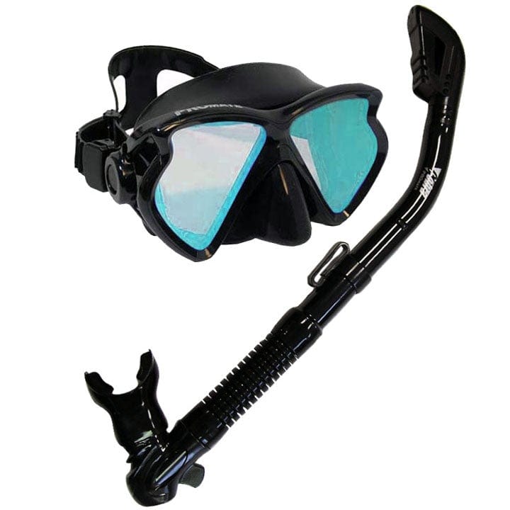 Matrix Snorkeling Scuba Dive Dry Snorkel Set - Anti-Fog Color Correction Mask & Gear for Underwater Exploration (SCS0036V) | Perfect for Ocean Adventures, Pool Training & Marine Life Observation