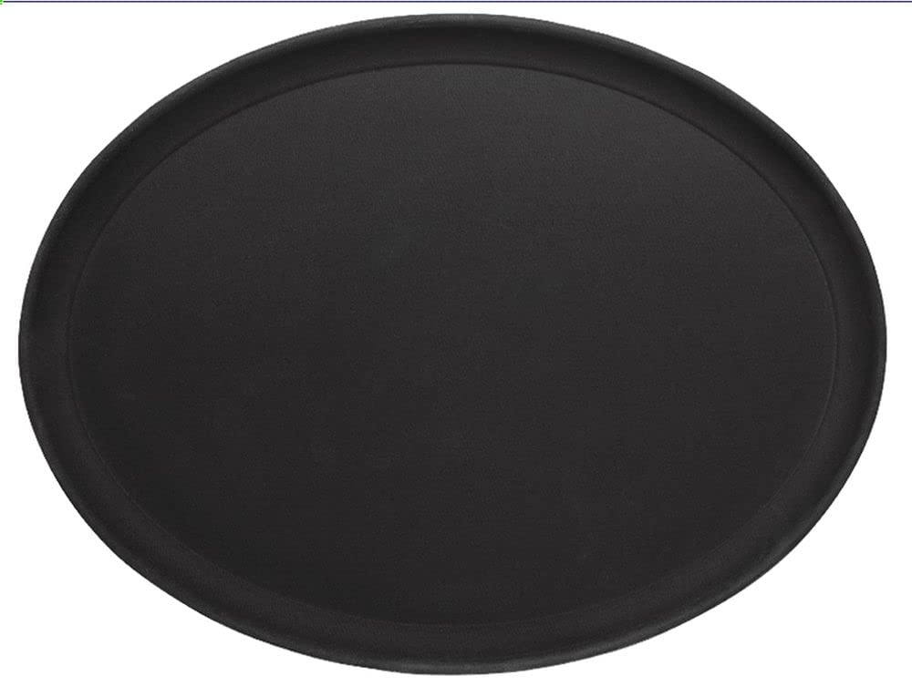 Non-Slip Oval Serving Tray for Dining & Bathroom