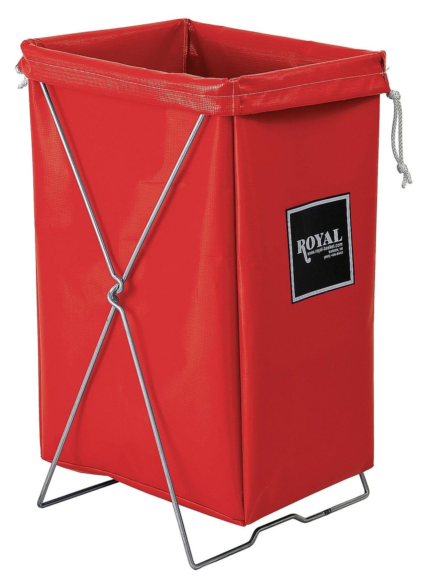 30 Gallon Red Laundry Hamper Kit with Lid - Heavy Duty Clothes Storage Basket for Bedroom, Bathroom, Laundry Room & Dorm Organization