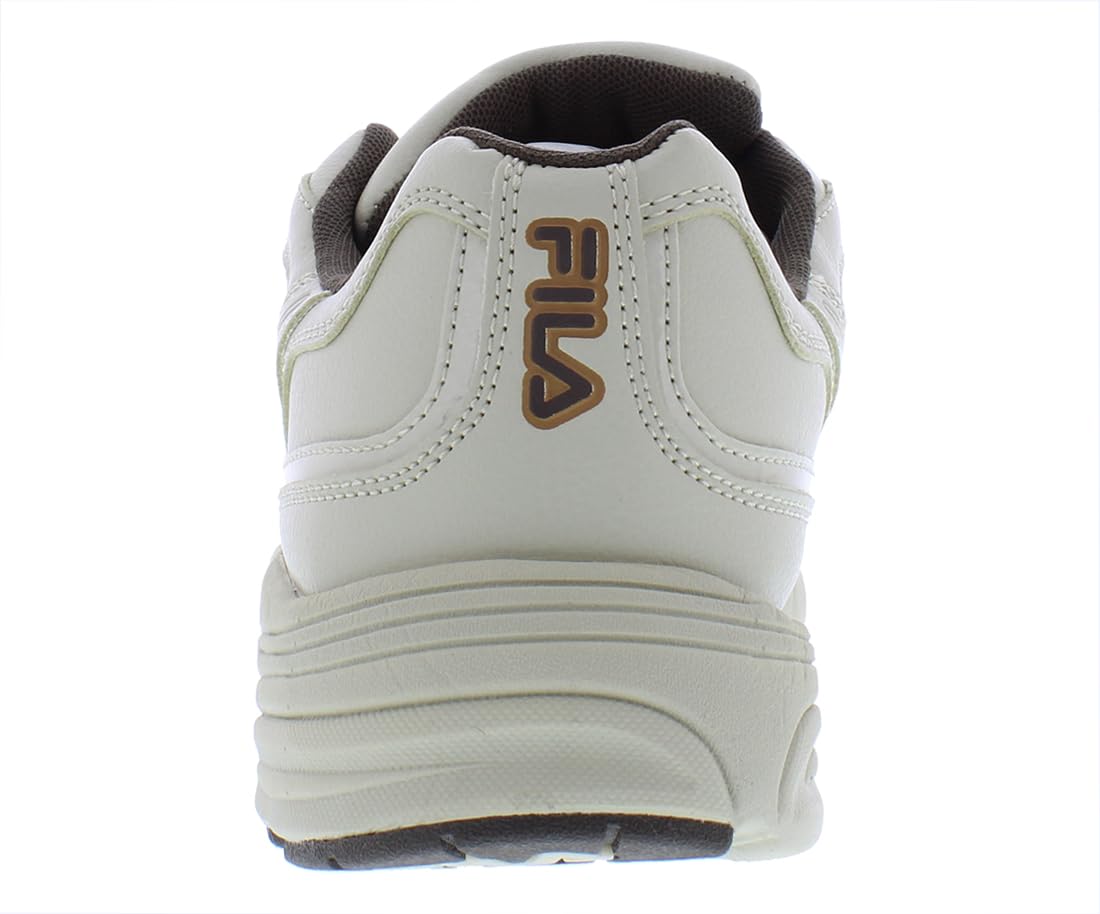 Fila Memory Decimus Men's Sneakers - Comfortable Casual Shoes in Cream/Espresso/Wheat, Size 44 EU - Perfect for Running, Walking & Everyday Wear