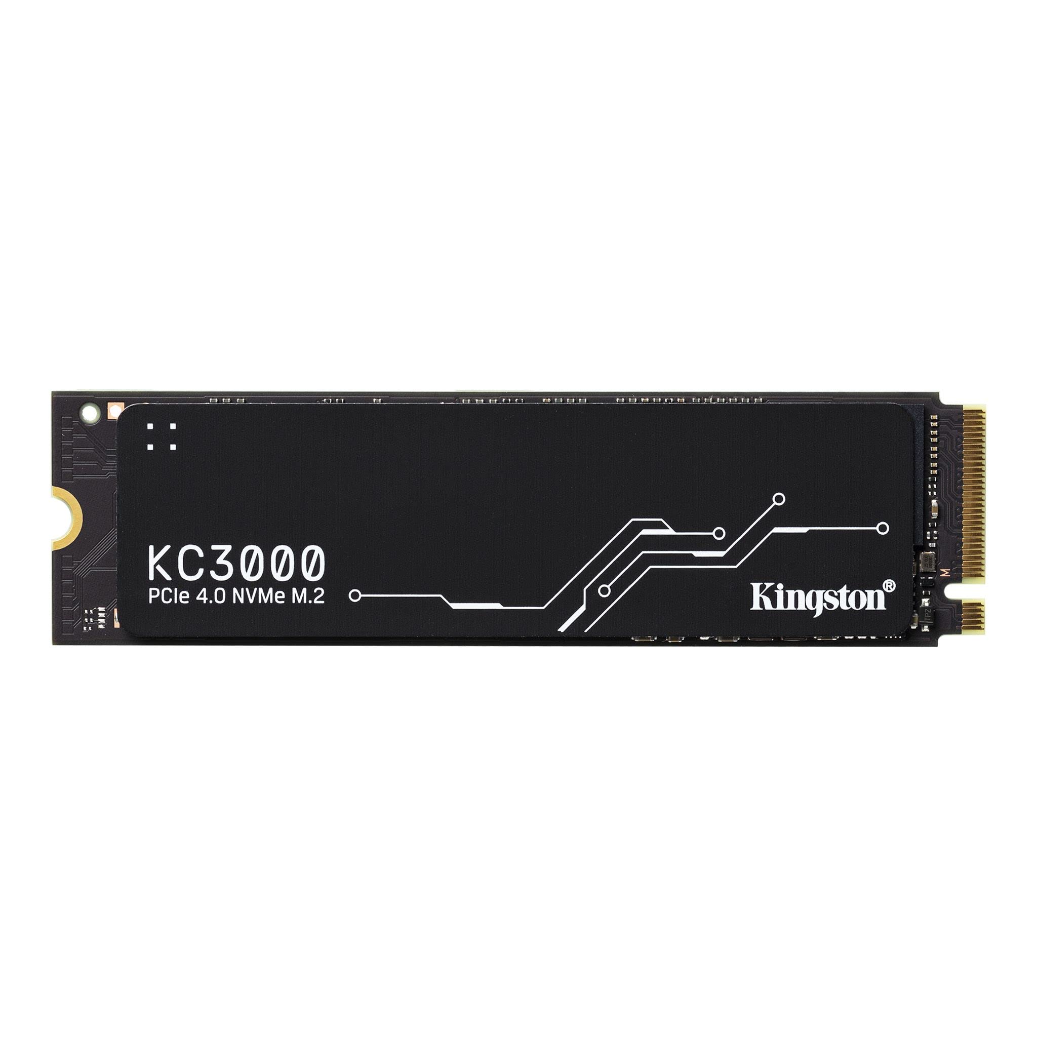 Kingston KC3000 PCIe 4.0 NVMe M.2 SSD 1TB - High-Speed Internal Solid State Drive for Gaming PC, Laptop & Desktop - SKC3000S/1024G - Perfect for 4K Video Editing, Game Loading & System Boot