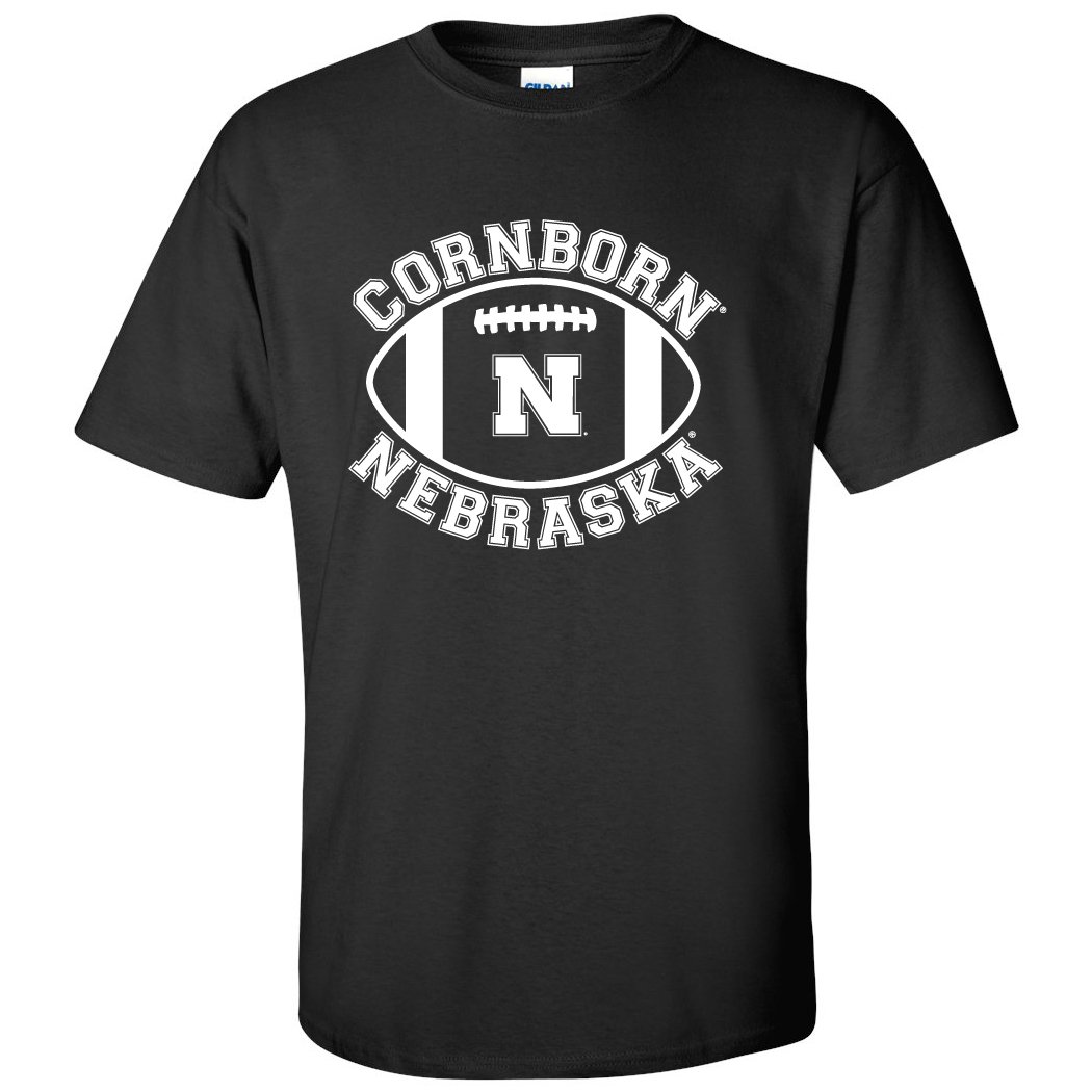 Nebraska Cornhuskers Football T-Shirt - Official CornBorn Nebraska N Logo Tee for Game Day & Fan Support
