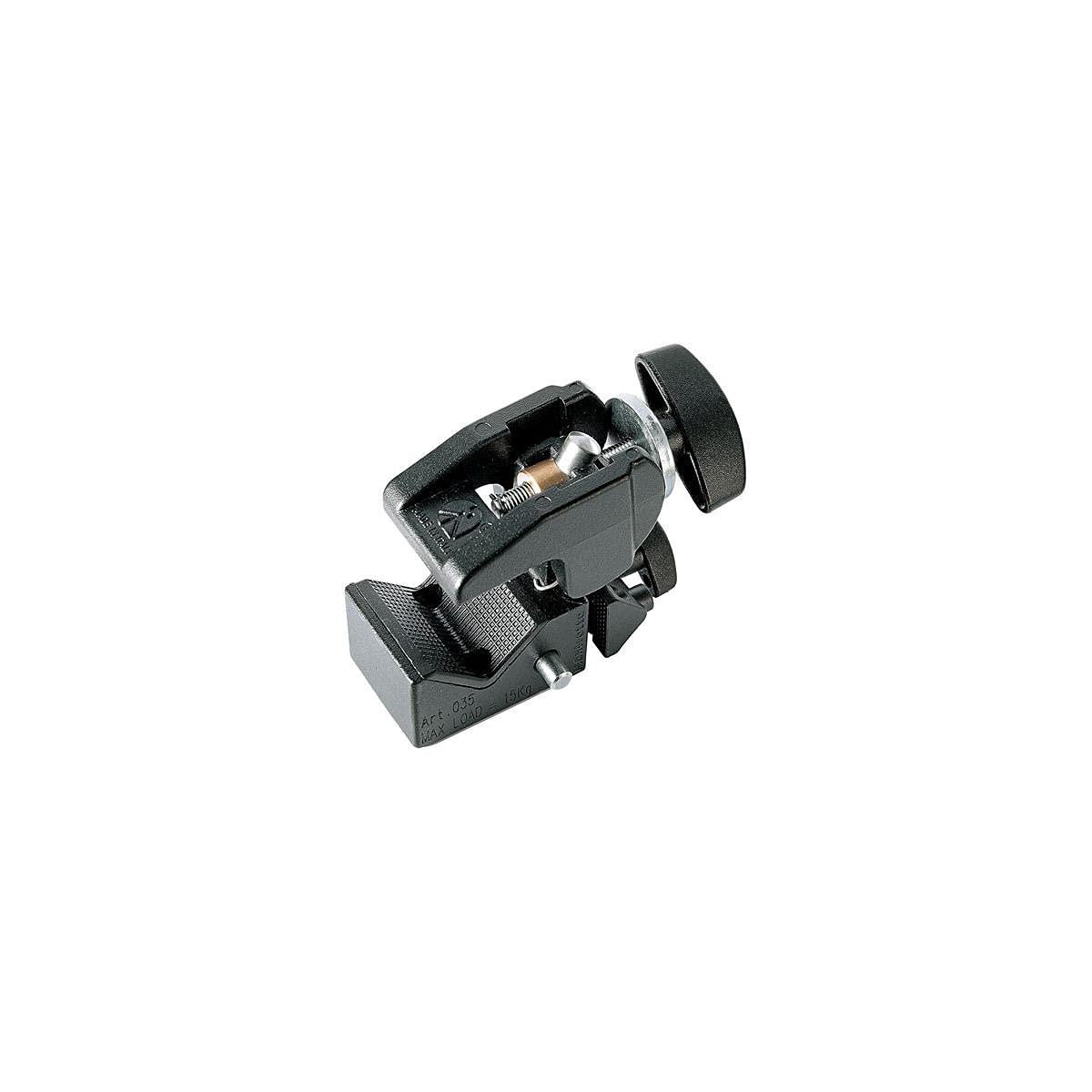 Manfrotto 635 Quick-Action Super Clamp (Black) - Heavy Duty Camera Mounting Clamp for DSLR, Video & Lighting Equipment - Perfect for Studio, Film & Photography Shoots