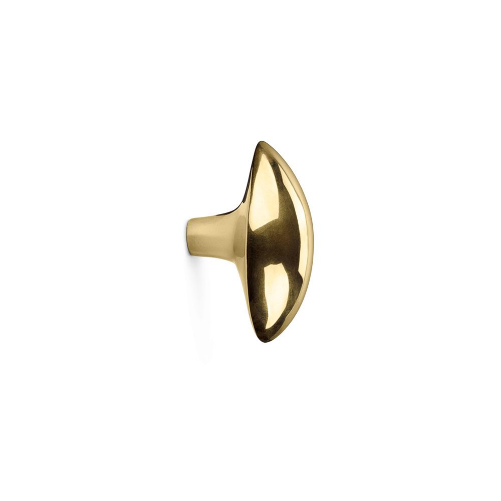FERM LIVING x Helena Rohner Lemon Wall Hook - Brass Hooks for Coats, Keys & Decor - Stylish Kitchen & Entryway Organizer
