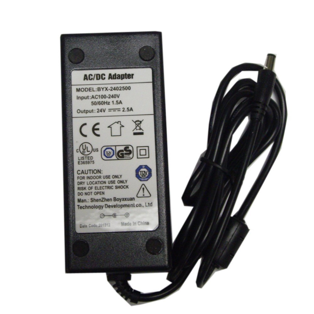 60W 24V 2.5A AC Power Adapter Charger for Jebao WP40 Wave Maker - Replacement Power Supply for Aquarium Pumps, Fish Tank Wave Makers - Perfect for Saltwater & Freshwater Aquariums
