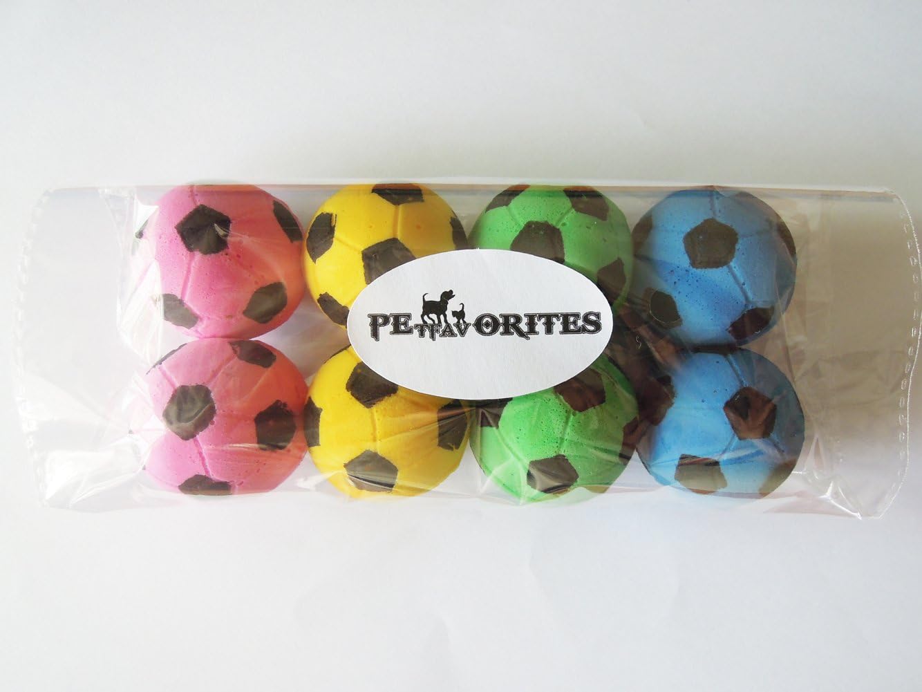 Foam Soccer Balls Cat Toys - Soft & Safe Kitten Play Balls, Pack of 8 - Fun Interactive Pet Toys for Indoor Play & Training
