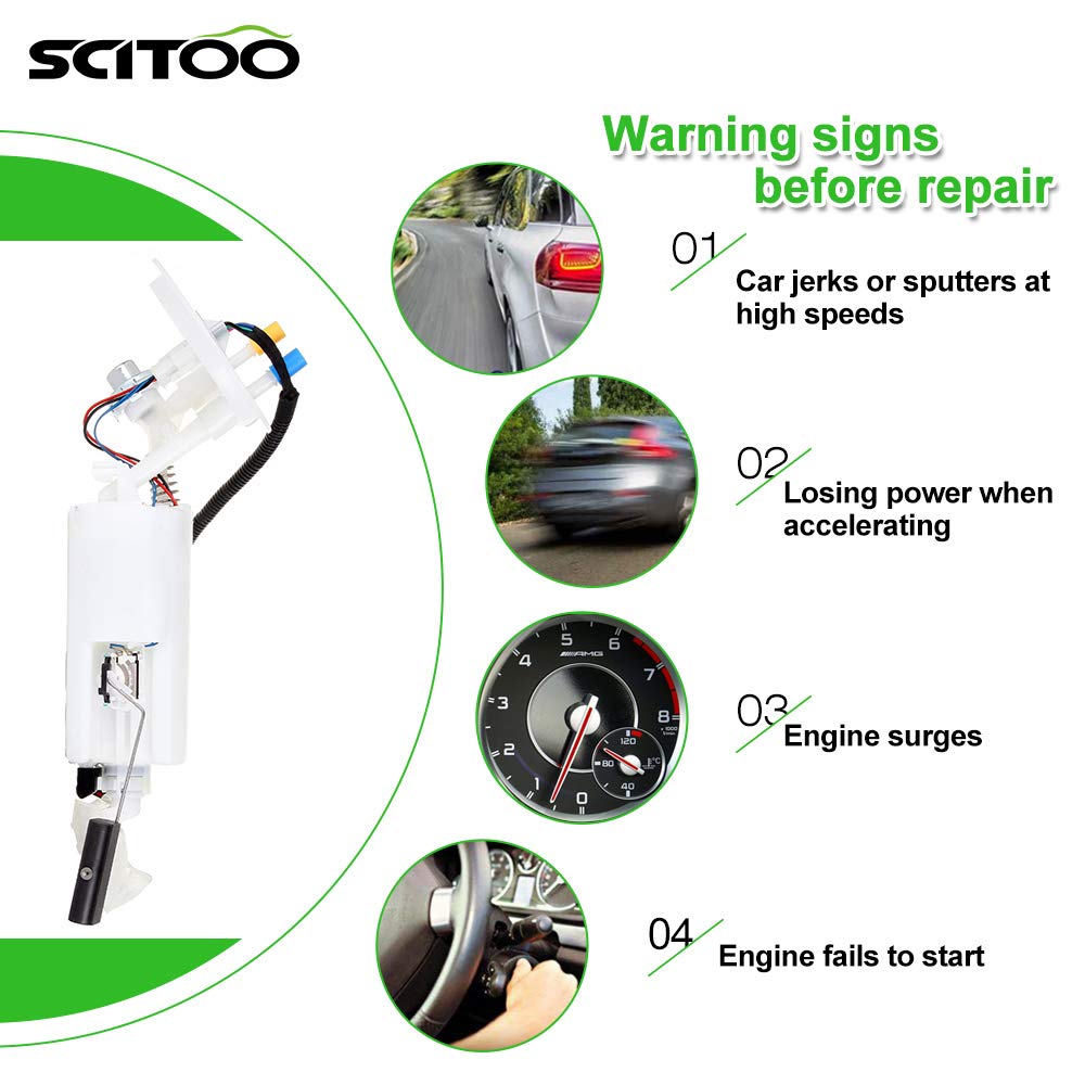 SCITOO E7089M Fuel Pump for Chrysler Dodge Plymouth - High Performance Electrical Assembly for Smooth Driving