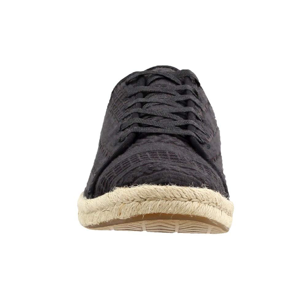 TOMS Women's Lena Embroidered Lace-Up Sneakers - Casual Comfort Shoes for Women - Black | Perfect for Everyday Wear, Work & Walking