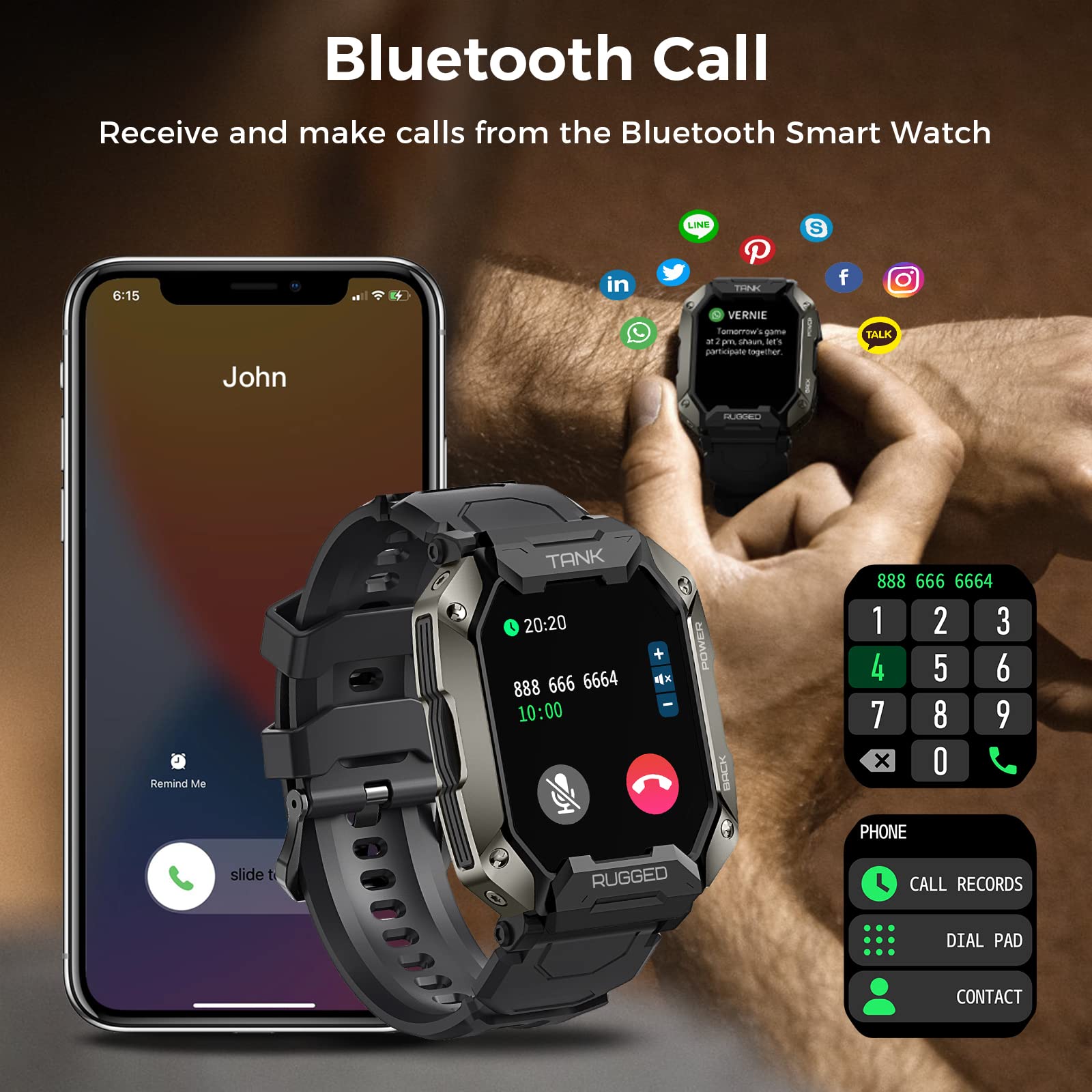 KOSPET Smart Watch for Men - 1.72