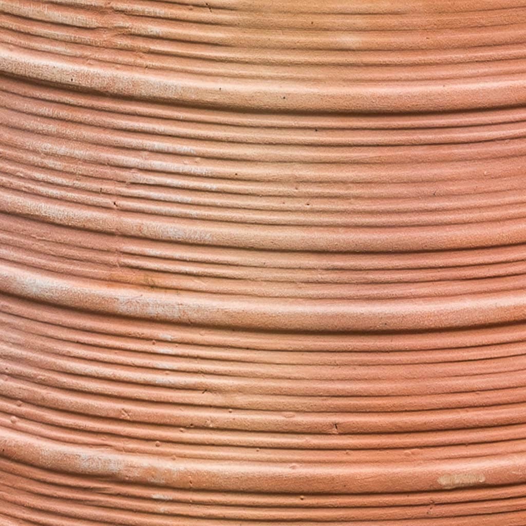 Campania International Madera Planter Set of 3 - Terra Cotta Clay Flower Pots for Indoor Outdoor Garden, Patio, Balcony Decor | Perfect for Succulents, Herbs & Small Plants