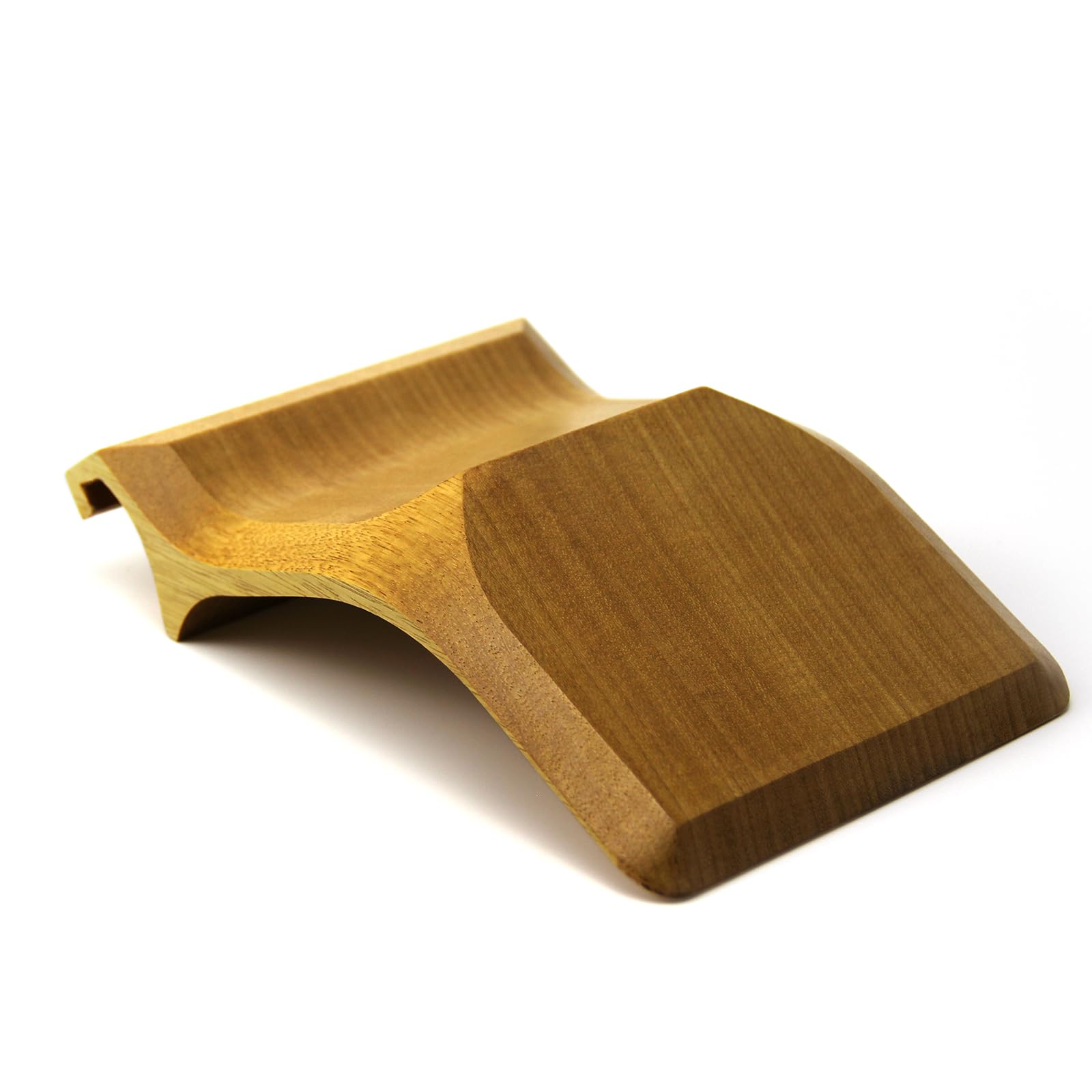 XDK Wooden Laptop Stand for Desk - Ergonomic Adjustable Riser for MacBook, Notebook & Aluminum Laptops up to 15 Inches - Portable Computer Holder for Home Office, Workstation & Coffee Shop Use