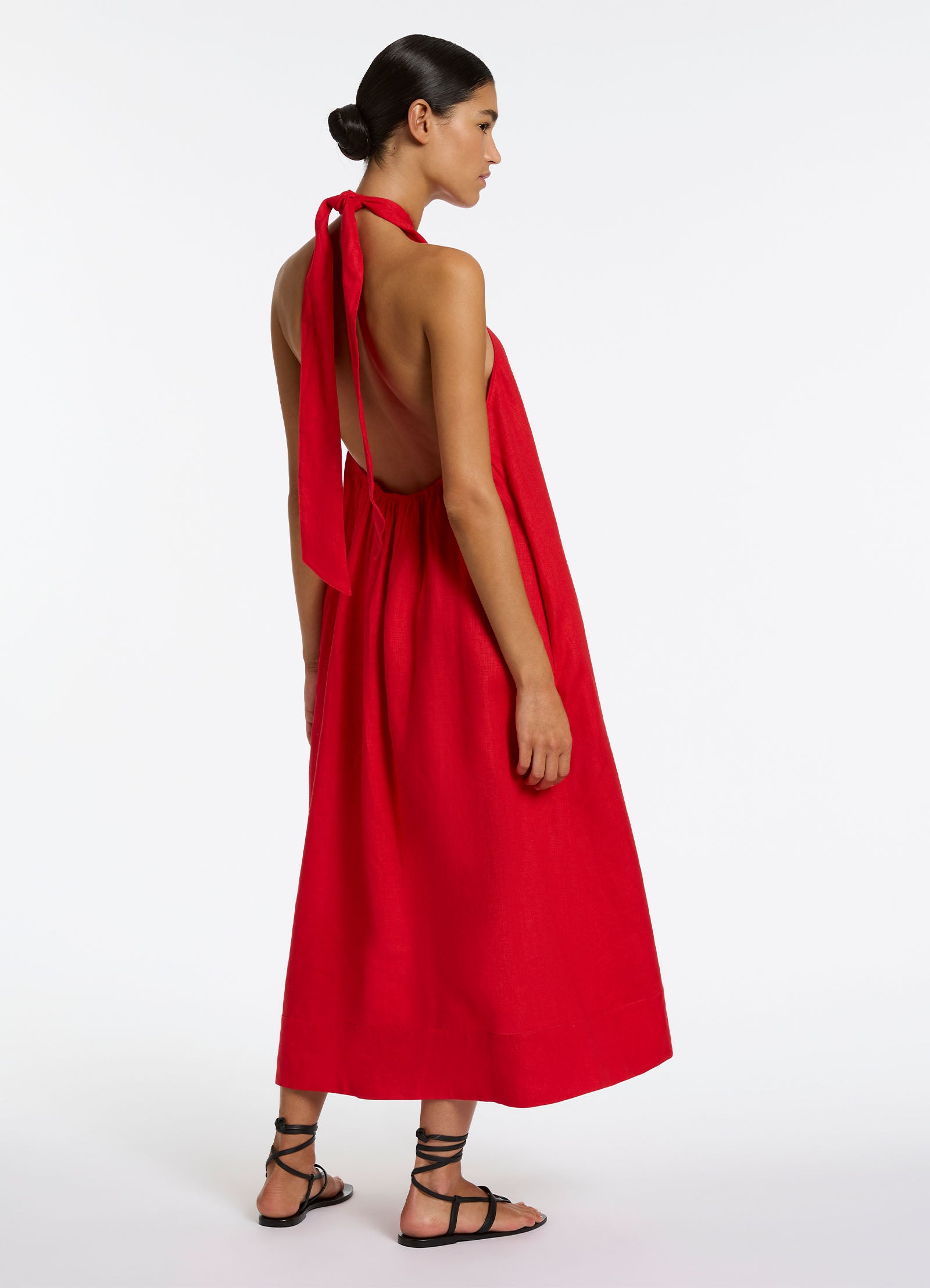 Jetset Low Back Halter Dress for Women - Sexy Red Cocktail Party Dress - Perfect for Night Out, Club, Date Night and Special Occasions