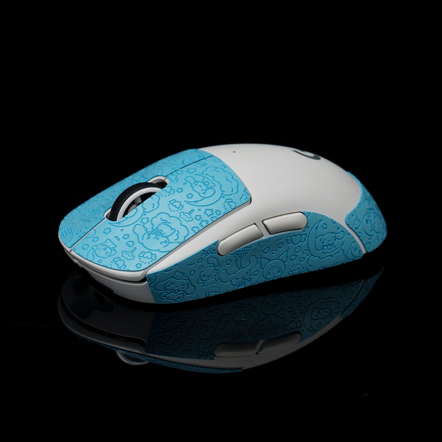 BT.L Mouse Grip V4 for Logitech G Pro X Superlight & Superlight 2 - Sky Blue Cartoon Design | Non-Slip Gaming Grip Tape | Perfect for FPS, MOBA & Esports Tournaments
