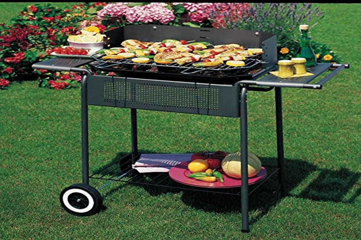 Premium Steel Camargue BBQ Grill Port - Durable Outdoor Cooking for Garden & Patio - Perfect for Backyard Parties, Camping & Picnics