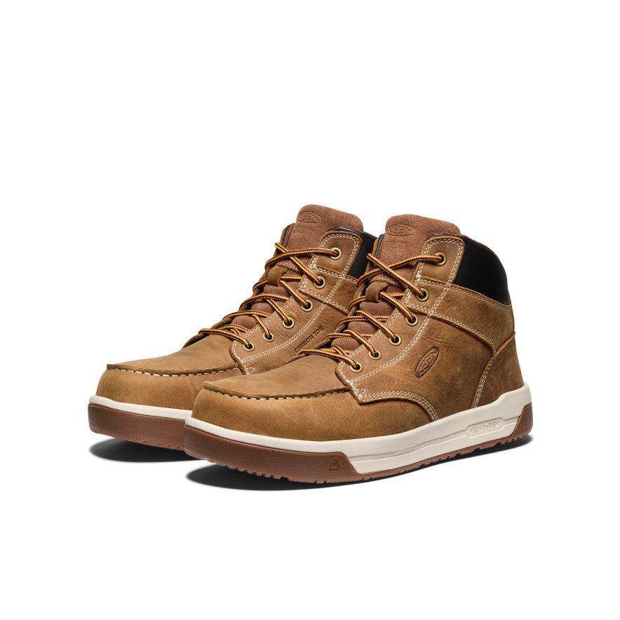 Men's Gibson Boot with Carbon Toe - Belgian/Gum Sole - Durable Work Boots for Construction & Outdoor Activities