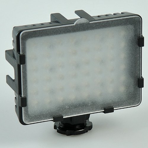 48 LED Video Light with Hot Shoe Mount - Professional Studio Lighting for DSLR Camera, YouTube Videos & Photography - Perfect for Vlogging, Live Streaming & Portrait Shooting