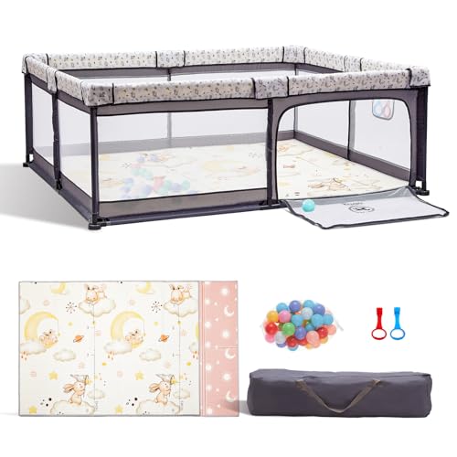 Joypony 5-in-1 Baby Playpen with Soft Mat - 71