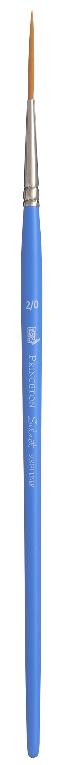 Princeton Select Artiste Series 3750 Script Liner Brush Size 2/0 - Professional Paint Brush for Acrylic, Watercolor & Oil Painting - Perfect for Fine Detailing, Calligraphy & Miniature Art