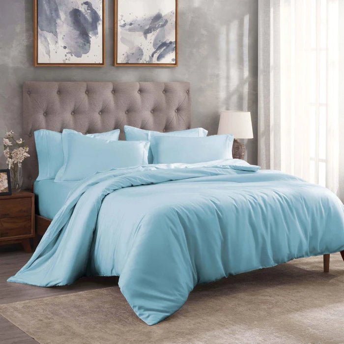 Premium 300 Thread Count Modal Duvet Cover Set - Soft & Breathable Beechwood Fabric - Perfect for Bedroom, Hotel, and Guest Room Comfort