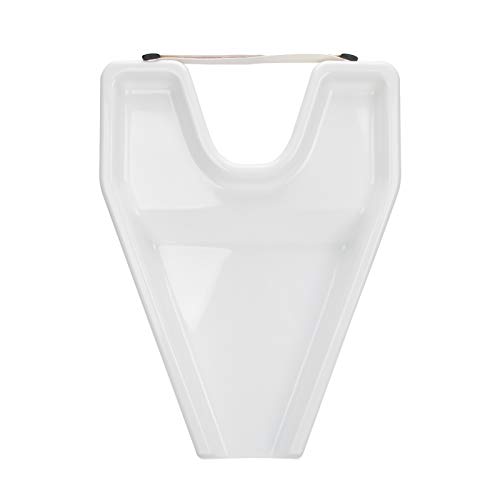 ANGGREK Portable Hair Washing Tray with Neck Rest - Shampoo Rinse Basin for Home & Salon Use - Comfortable Hair Washing Solution for Bedridden Patients & Elderly Care (White)