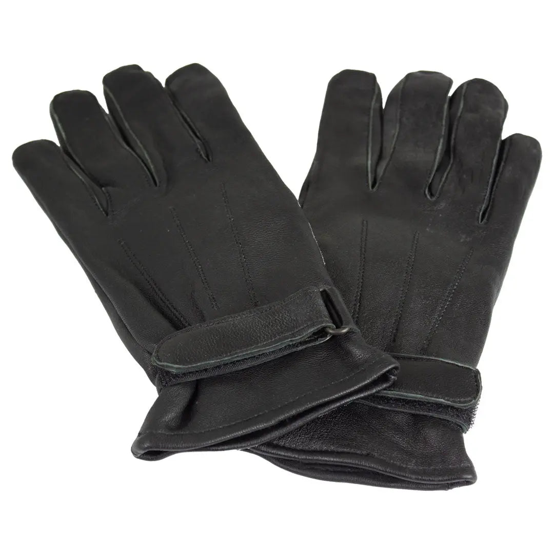 Premium BOL Leather Gloves for Men & Women - Durable Winter Driving, Motorcycle & Outdoor Work Gloves - Warm Touchscreen Compatible for Cold Weather Activities