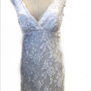 Nicole Miller NM9978 Elegant Lace Wedding Gown - White Bridal Dress for Church Ceremony & Beach Weddings