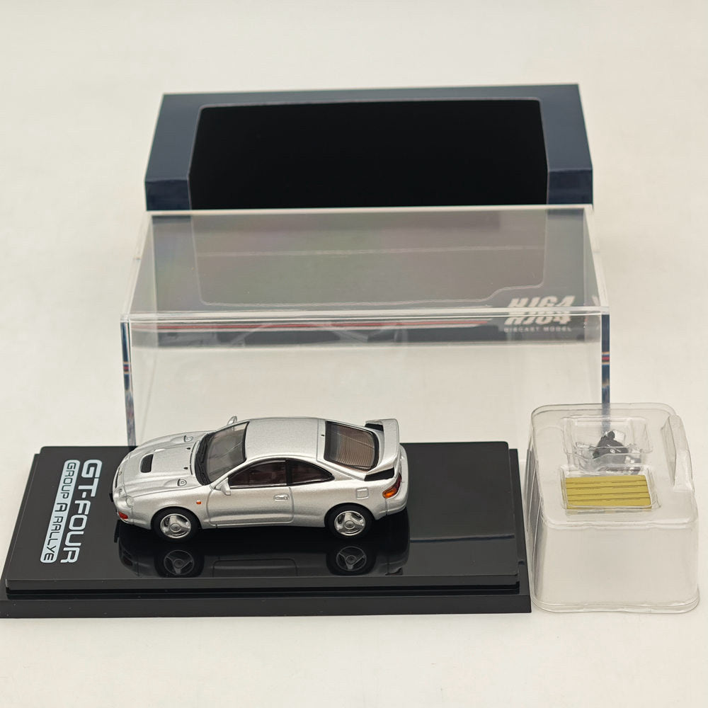 1/64 Scale Toyota Celica GT-Four ST205 WRC Edition Diecast Model Car - Silver HJ641064AS - Collectible Hobby Japan Toy for Car Enthusiasts & Gift Ideas - Perfect for Display, Racing Fans, and Diecast Collections