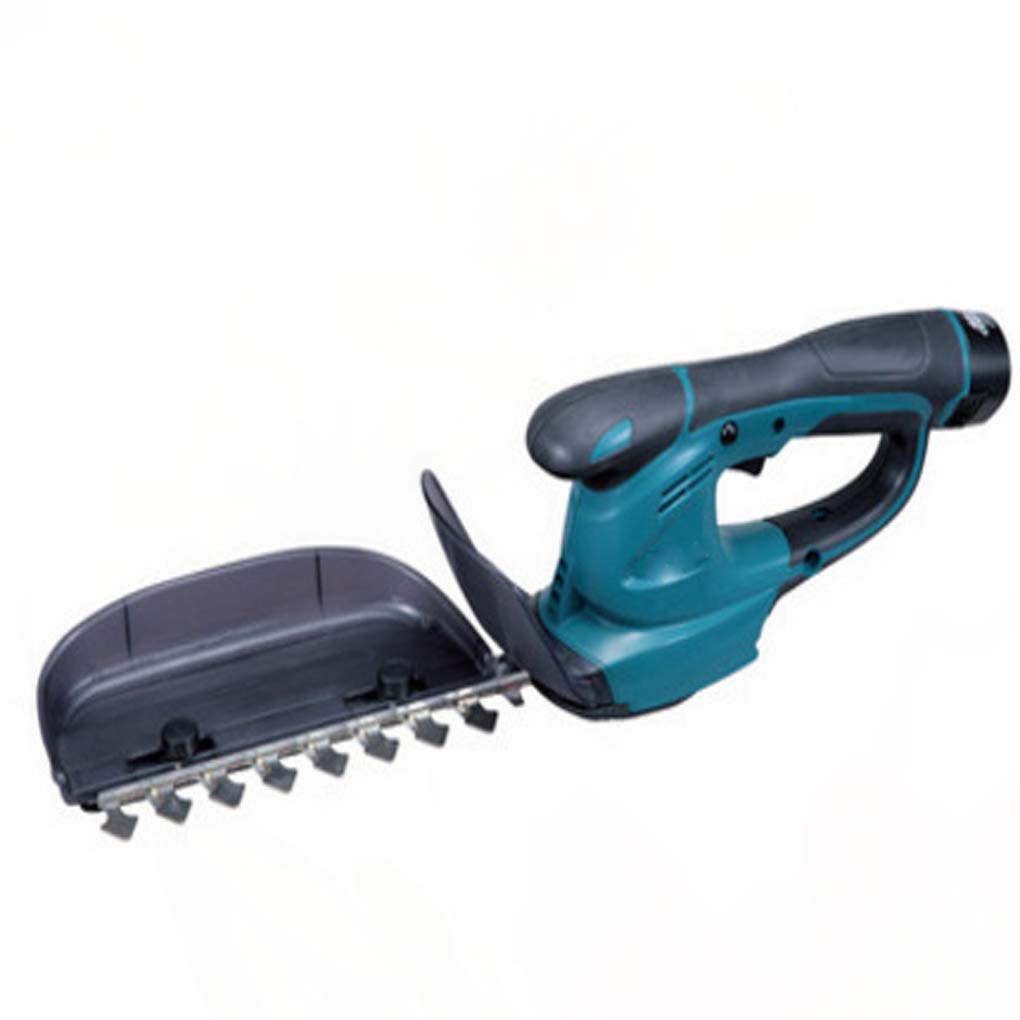 Cordless Electric Hedge Trimmer - 10.8V Rechargeable Lithium Battery Hedge Cutter, Lawn Mower & Grass Shear for Home Garden Pruning - Perfect for Shaping Bushes, Hedges and Landscaping (Bare Metal)