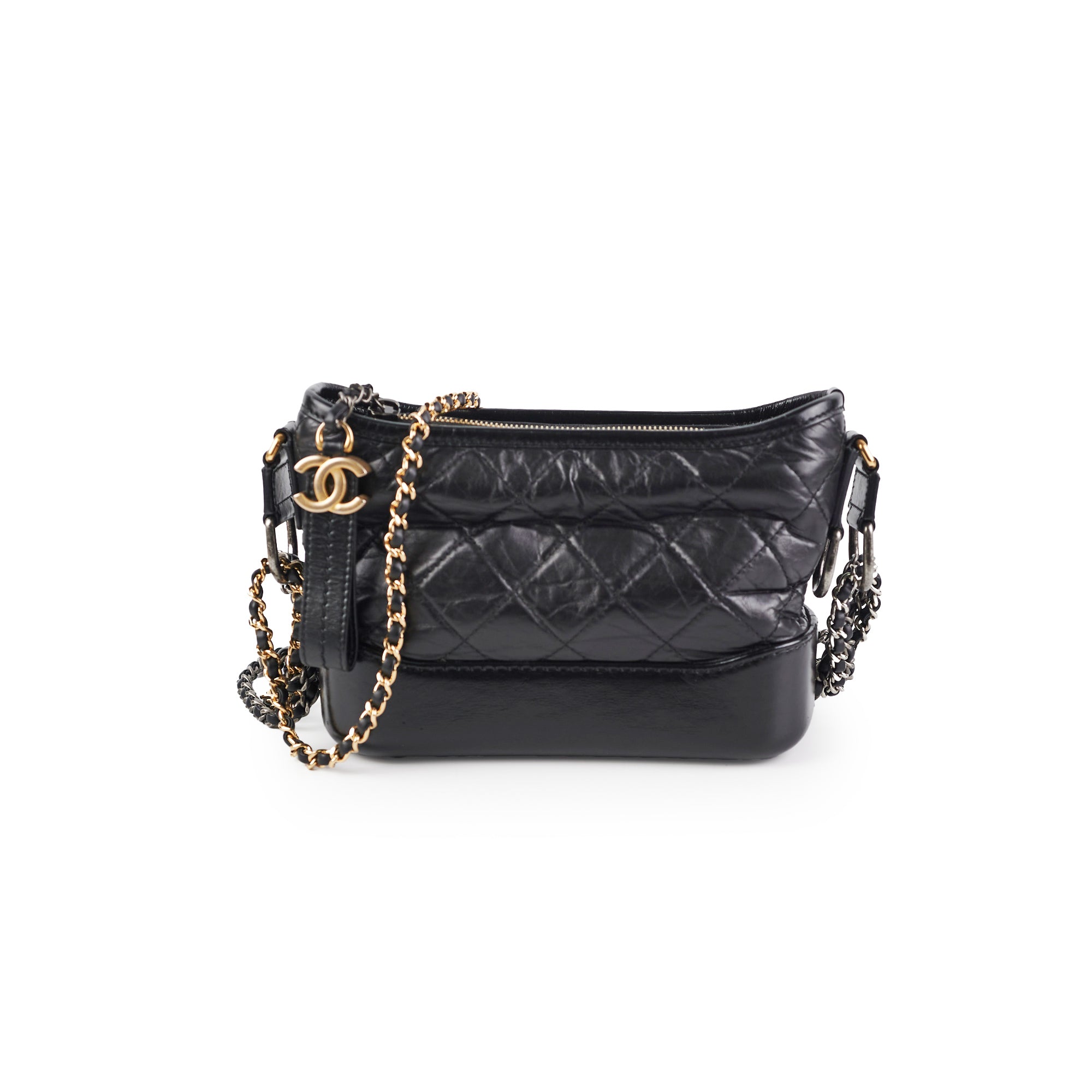 Chanel Small Gabrielle Black Leather Crossbody Bag for Women | Luxury Designer Handbag for Evening Out & Special Occasions