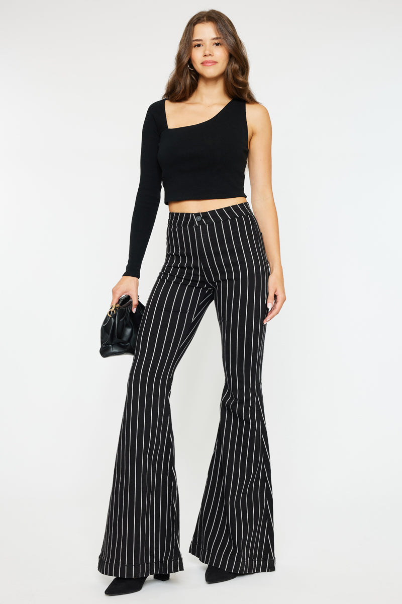 Dane High Rise Super Flare Jeans for Women - Vintage 70s Inspired Denim Pants | Perfect for Casual Wear, Date Night & Office Outfits