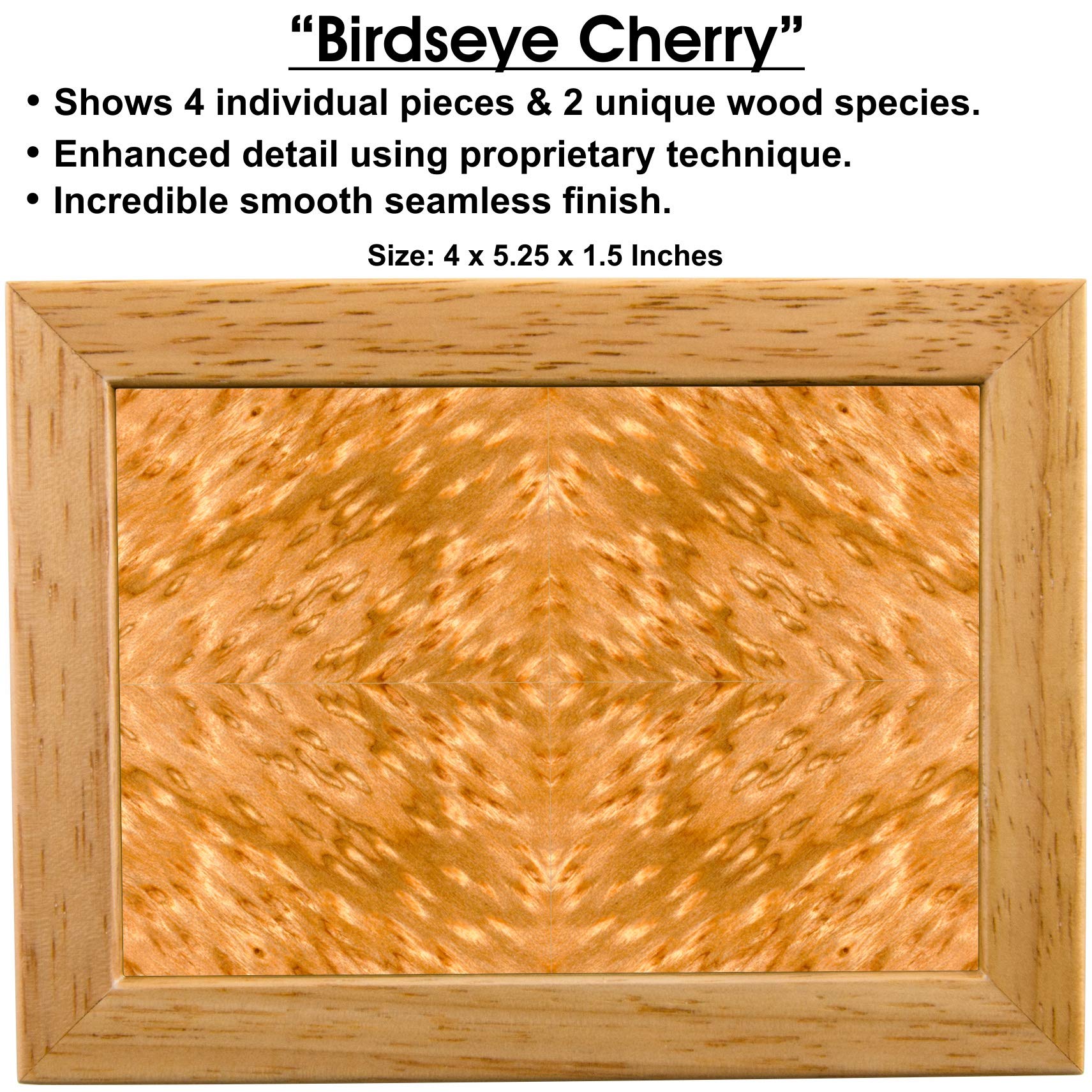 Handcrafted Wooden Jewelry Box - Cherry Wood Keepsake Gift for Women - Perfect for Jewelry Storage, Wedding Gifts & Anniversary Presents
