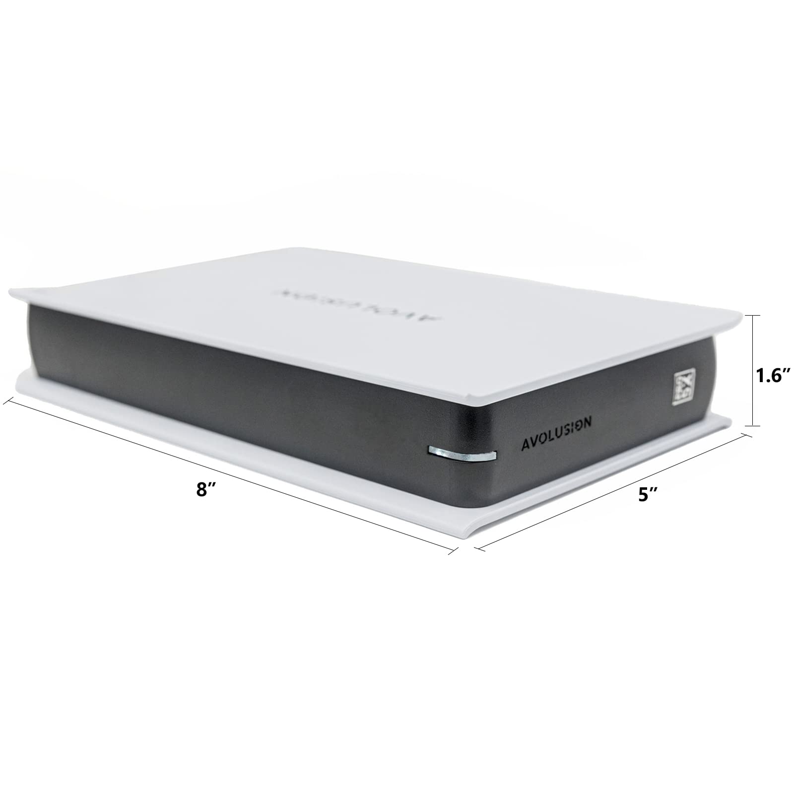 Avolusion PRO-5X Series 4TB USB 3.0 External Hard Drive - High Speed Portable HDD for Windows PC, Mac, Laptop - White (Renewed) - Perfect for Data Backup, Gaming Storage & Media Files