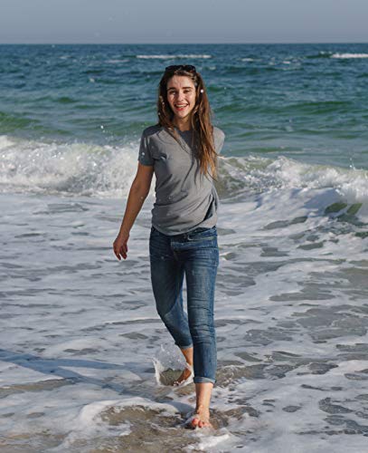 Women's Merino Wool T-Shirt 165 Gold | Soft Crewneck Short Sleeve Top with Free Socks | Perfect for Travel, Hiking & Everyday Wear