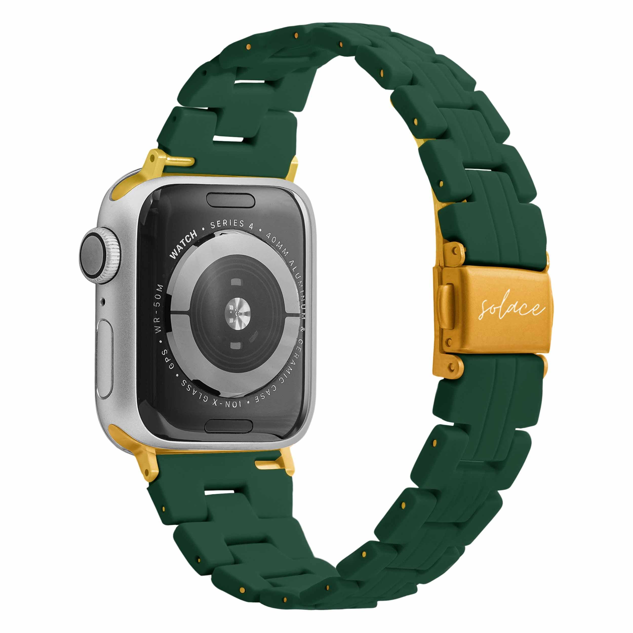 Solace Bands Slim Matte Resin Watch Band - Universal Fit for Apple Watch 38mm 40mm 41mm 42mm 44mm 45mm 49mm (All Series & Ultra) - Durable Unisex Strap for Workout, Running & Everyday Wear