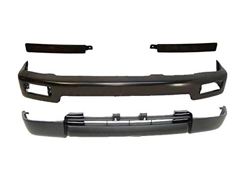 1996-1998 Toyota 4Runner V6 LTD Front Bumper Kit - Black Face Bar, Valance, Grille Filler with Flare Hole (Parts TO1088103, TO1089103, TO1002164, TO1095178) | Perfect for Off-Road Upgrades & Restoration Projects