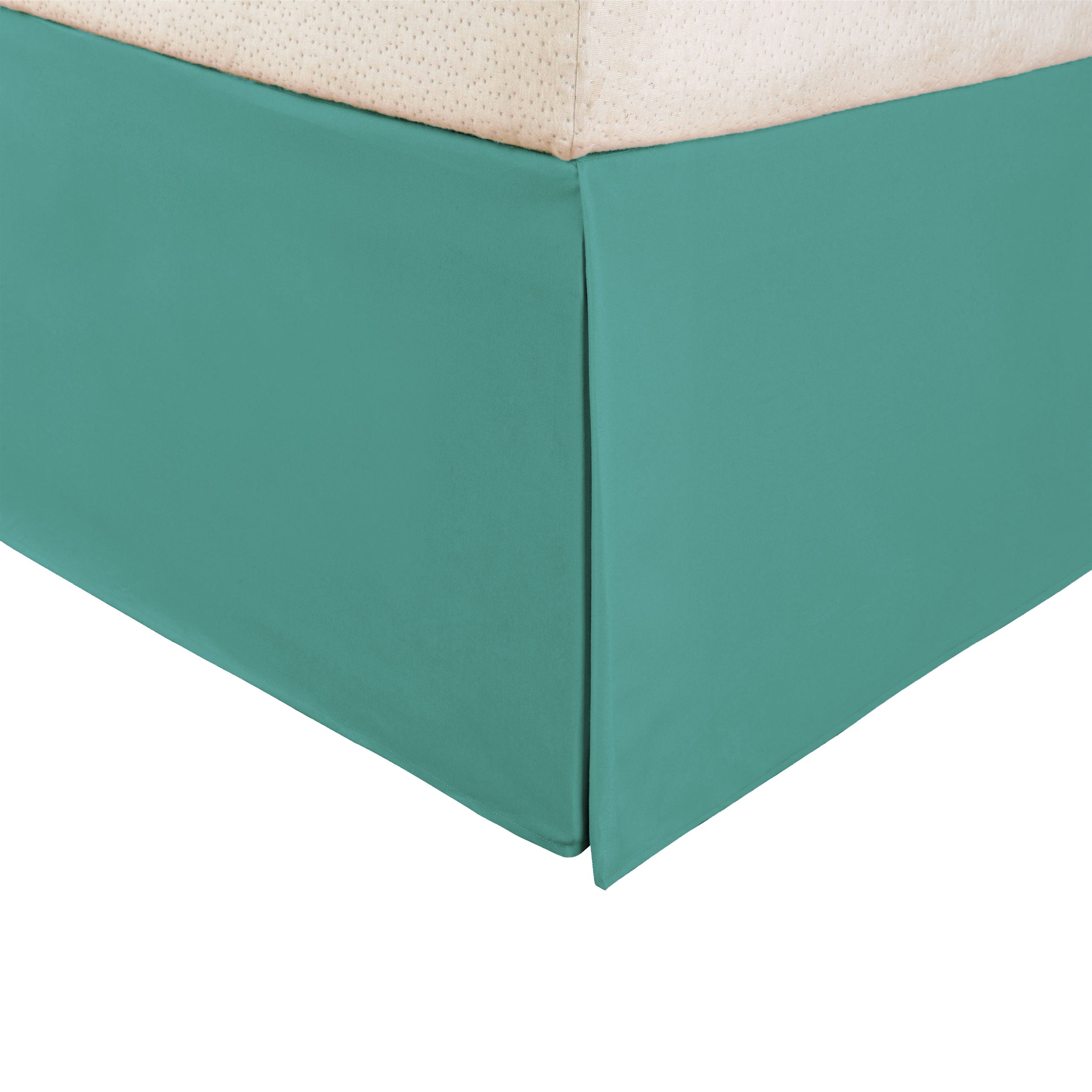 Wimberton 100% Brushed Microfiber Bed Skirt - 15 Inch Drop Length with Inverted Box Pleats for Queen/King Size Beds | Perfect for Hotel-Style Bedroom Decor & Guest Room Makeovers
