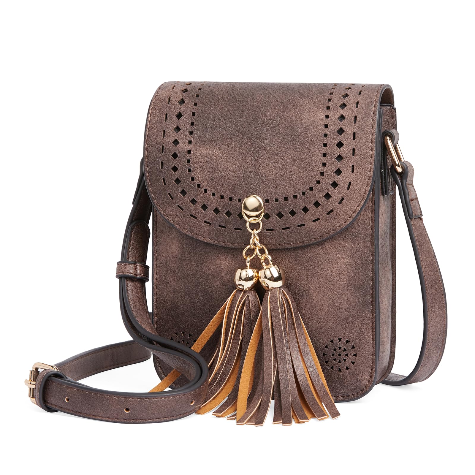 CLUCI Genuine Leather Small Crossbody Bags for Women - Stylish Shoulder Purse with Phone Pocket - Perfect for Daily Use, Travel & Shopping