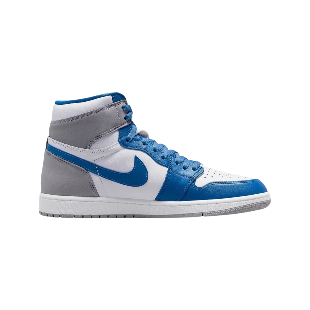 Air Jordan 1 Retro High OG True Blue White Cement Grey Sneakers - Men's Basketball Shoes for Streetwear & Casual Outfits
