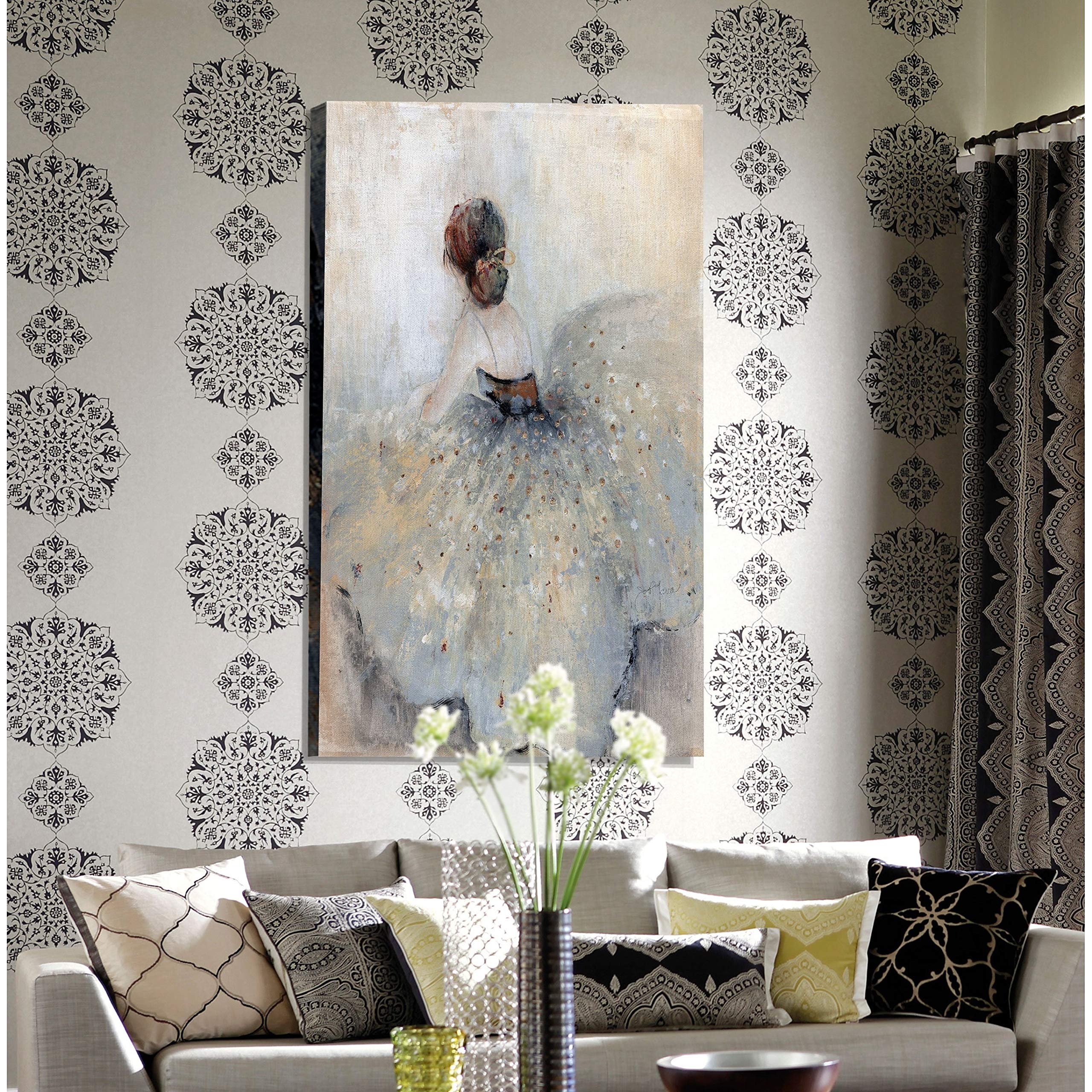 Premium Gallery Wrapped Canvas Wall Art 32x48 Inches - Modern Abstract Painting for Living Room, Bedroom & Office Decor - Wexford Home Collection