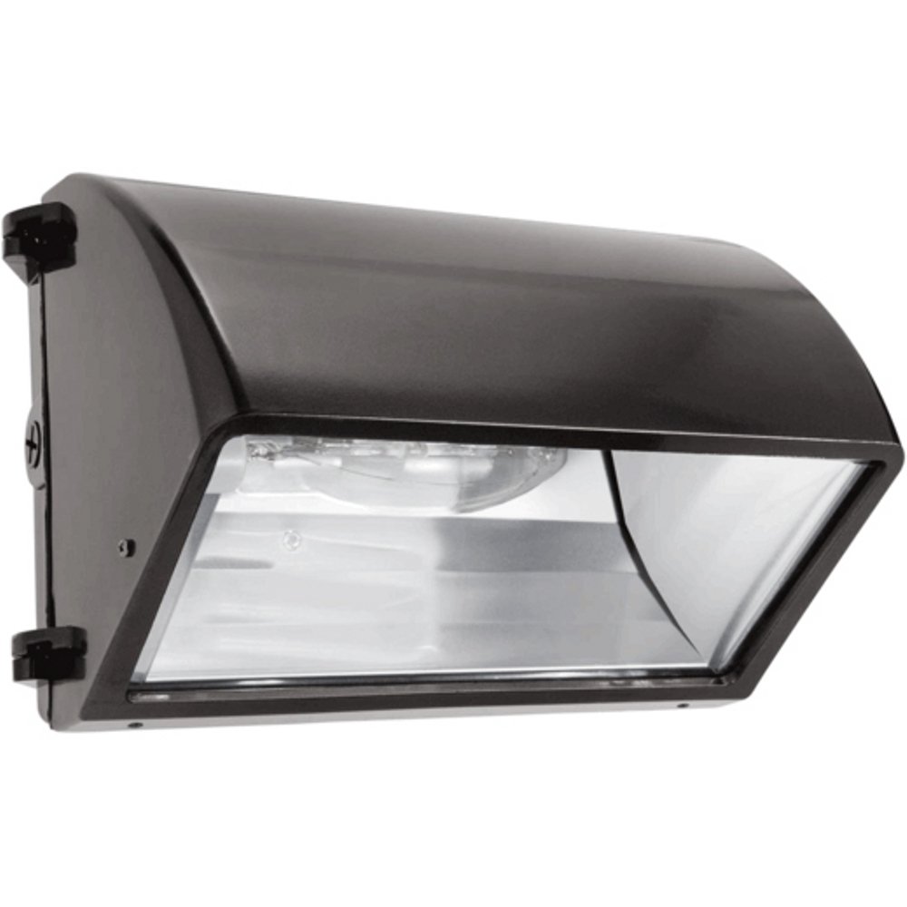 RAB Lighting WP2CH125PSQ Outdoor Wall Pack Light, Bronze Finish - Weatherproof & Durable for Patio, Garage, and Entryway Lighting