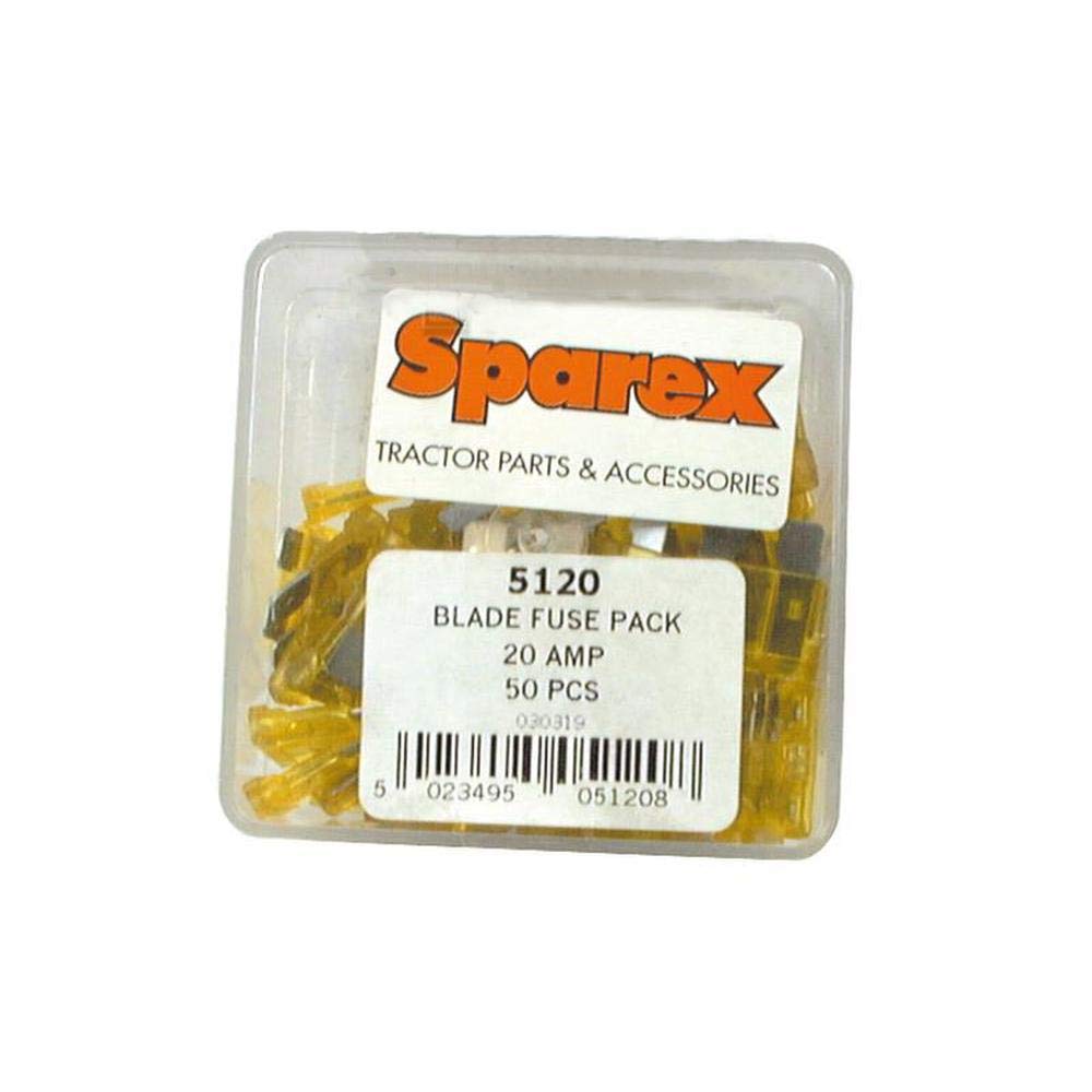 RAParts S.5120 20A Blade Fuse - Pack of 50 (Agripak) - Automotive, Marine & RV Electrical Circuit Protection Replacement Fuses