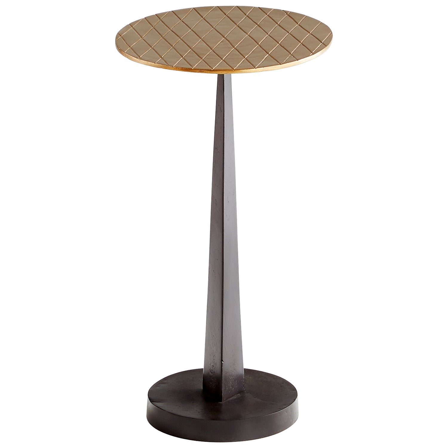Cyan Design 10731 Beauvais Side Table - Aged Brass & Black Finish - Modern Accent Table for Living Room, Bedroom, or Office Decor