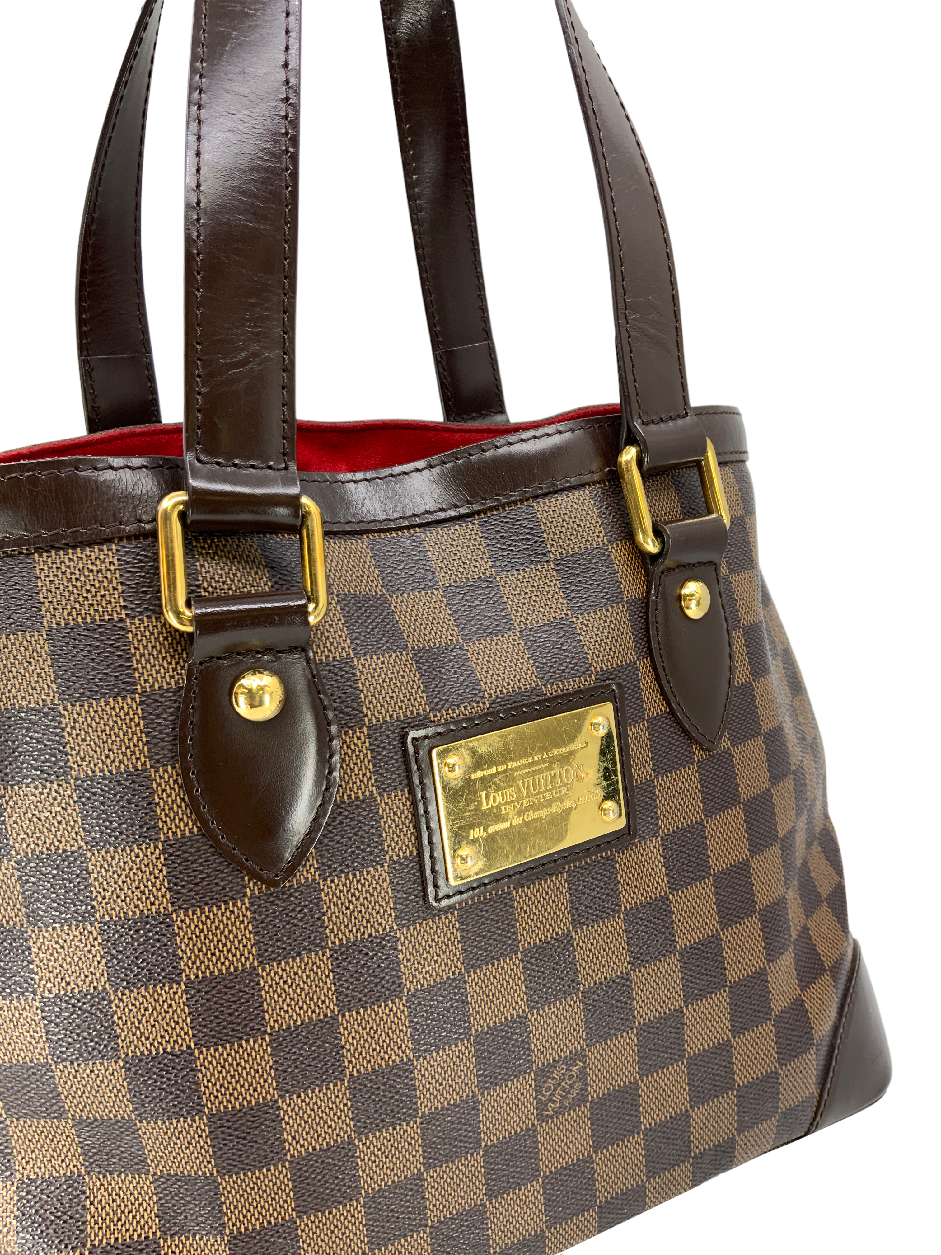 Authentic Louis Vuitton Damier Ebene Hampstead PM Handbag - Luxury Crossbody Bag for Women, Perfect for Work, Travel & Everyday Use