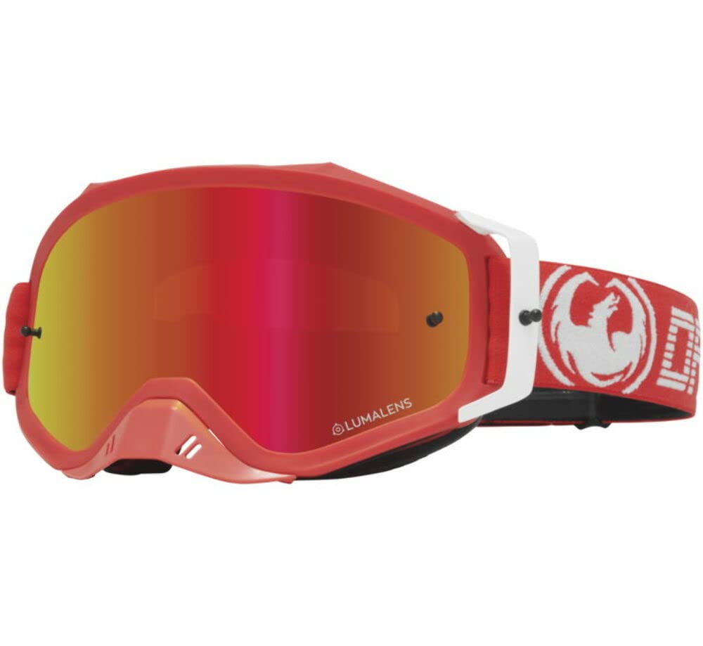 Dragon Eyewear MXV Plus Goggles - OSFM Ranger Red with Red Ion Lens - Protective Eyewear for Outdoor Sports, Motorcycling & Tactical Use