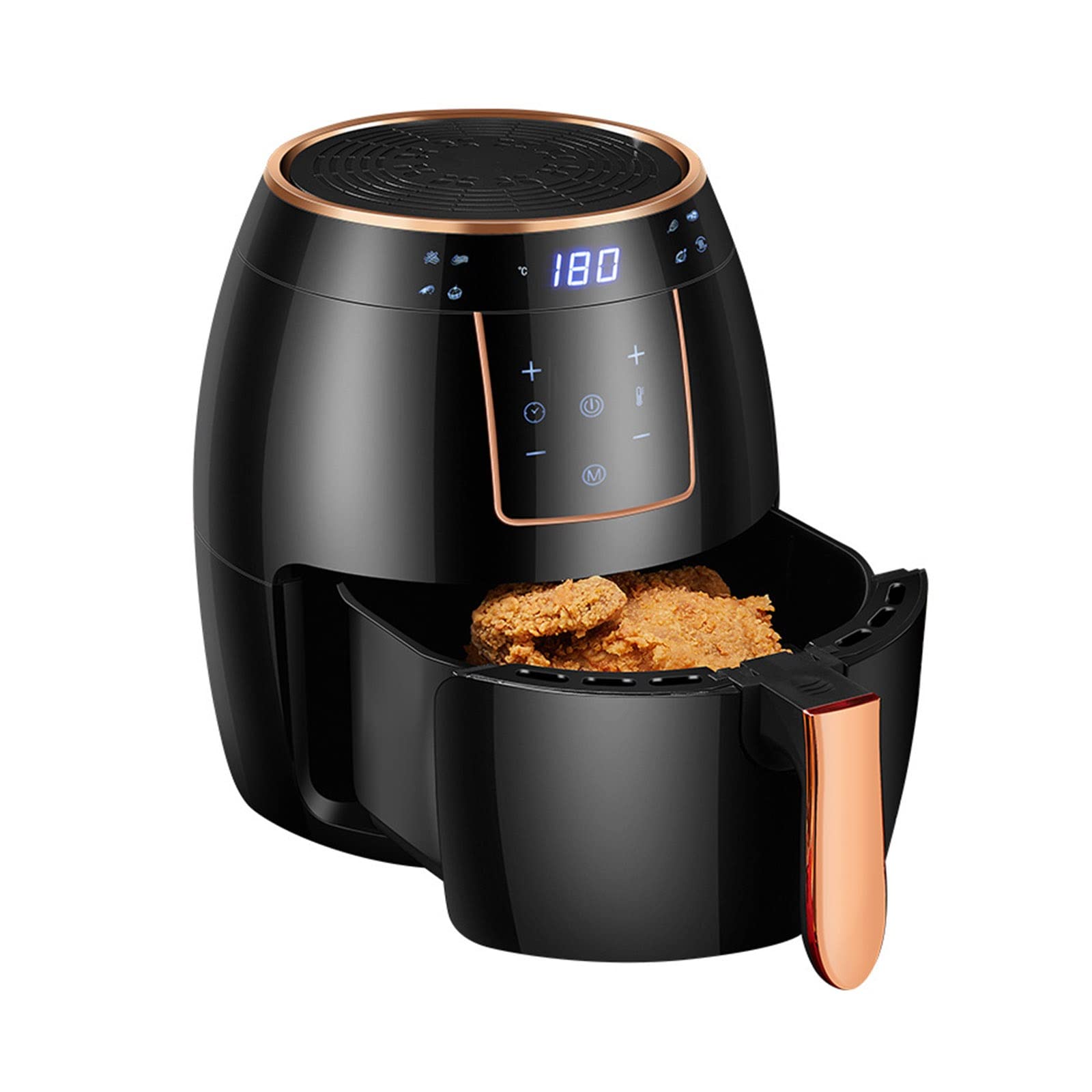 BAIYUN 5.5L Large Capacity Air Fryer - Electric Oil Free Cooker with 50 Free Oil-Absorbing Baking Papers | Meets US/UK/EU Safety Standards | Perfect for Family Meals, Healthy Snacks & Quick Cooking