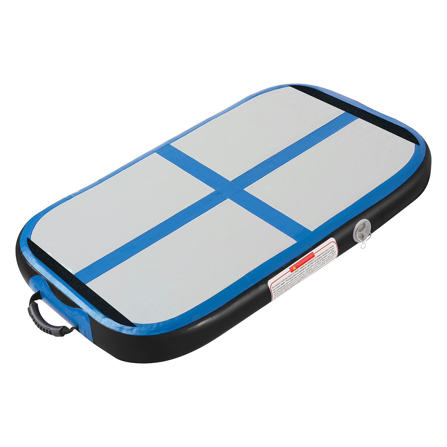 FBSPORT Inflatable Gymnastics Mat - 10/20/60 cm Adjustable Height Air Tumbling Track for Home Gym, Yoga & Cheerleading Practice - Includes Pump | Perfect for Kids Training, Adult Fitness & Professional Athletes