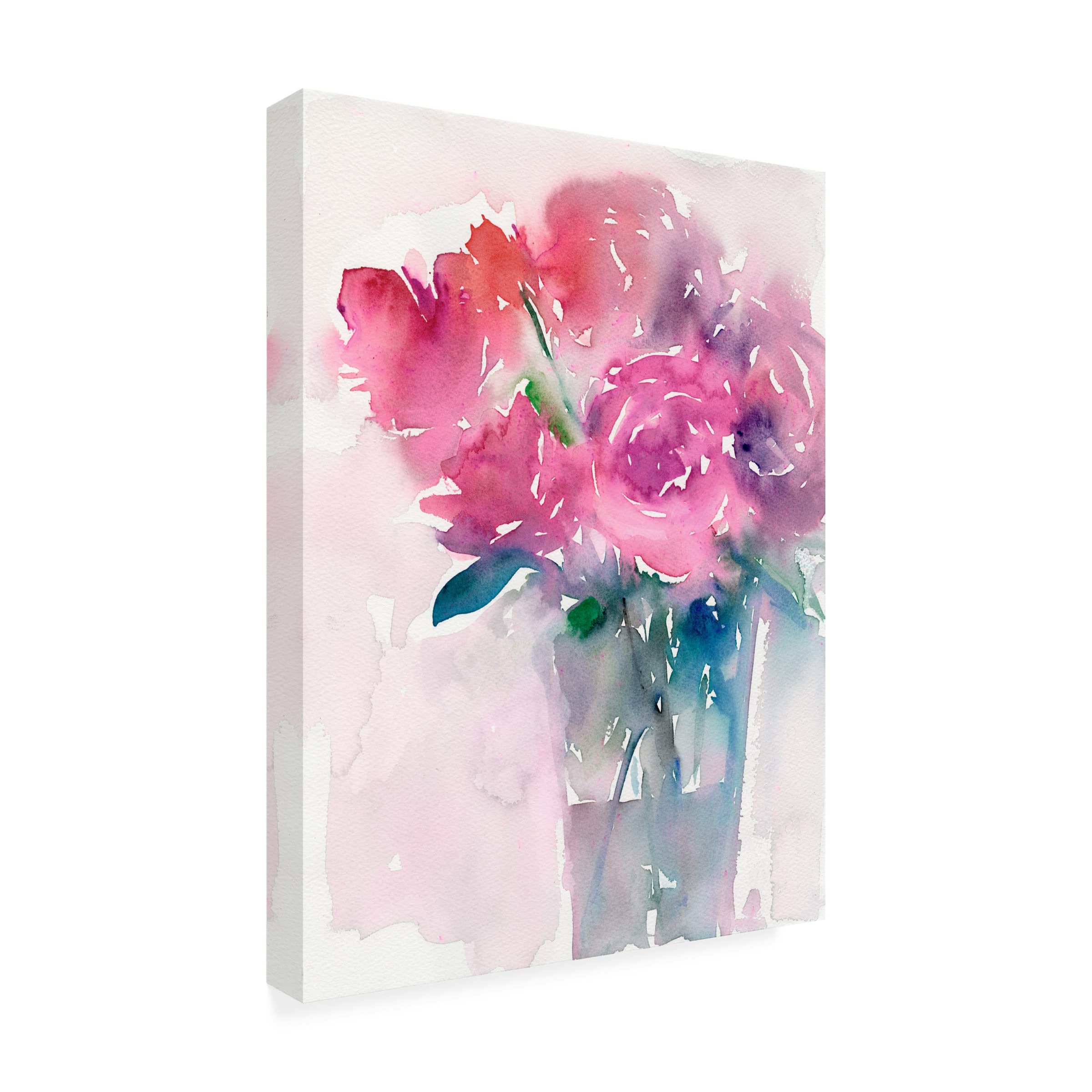 Samuel Dixon 'Half A Dozen' Canvas Wall Art Print - Modern Abstract Painting for Living Room, Bedroom & Office Decor